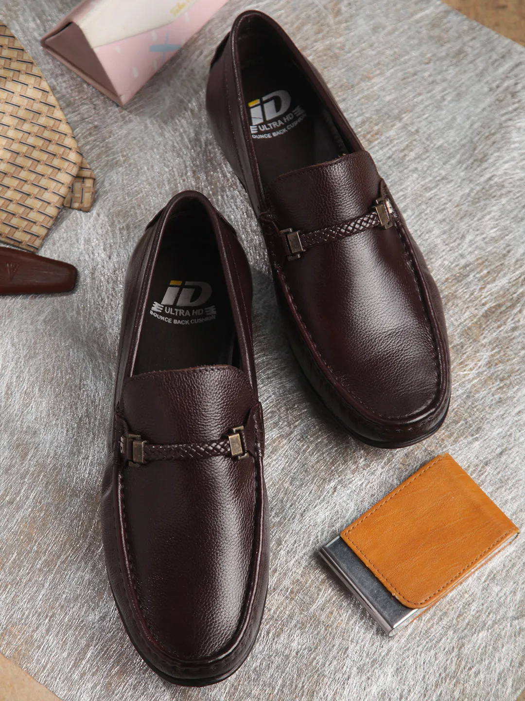 Men's Brown Moc Toe Casual Loafer (ID1161)