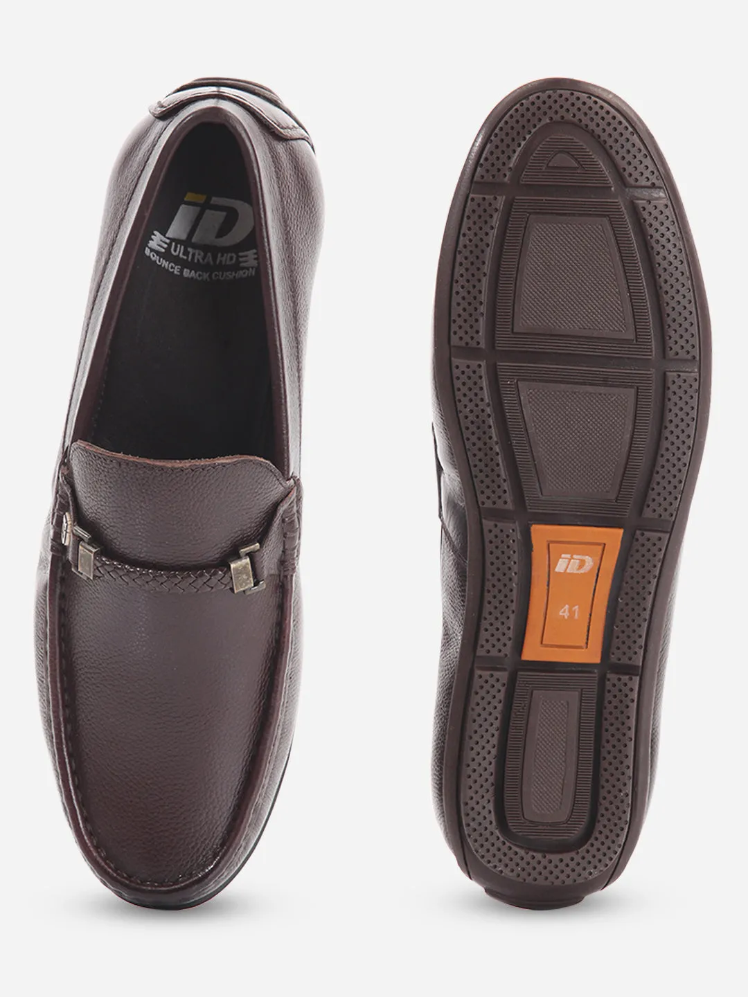 Men's Brown Moc Toe Casual Loafer (ID1161)