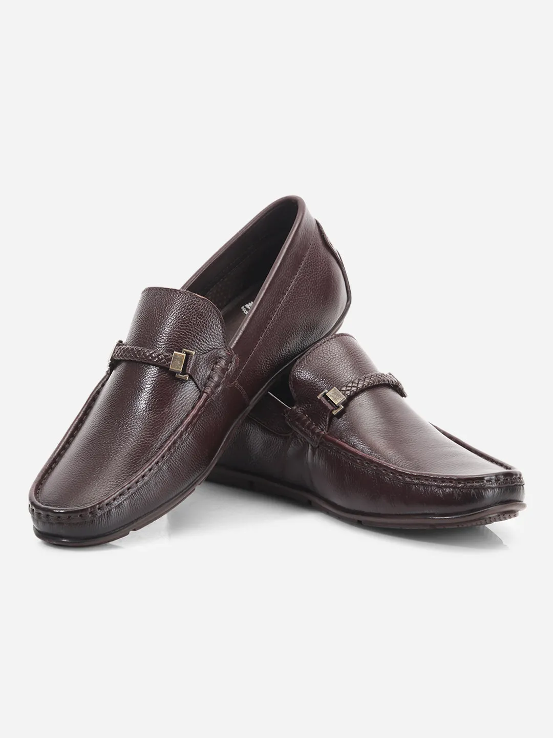 Men's Brown Moc Toe Casual Loafer (ID1161)