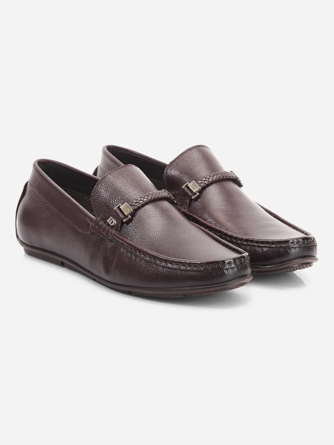 Men's Brown Moc Toe Casual Loafer (ID1161)