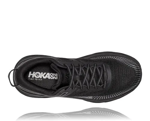 Men's Hoka Bondi 7 Color: Black / Black