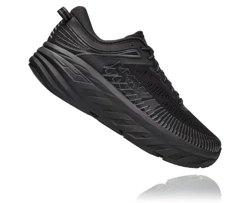 Men's Hoka Bondi 7 Color: Black / Black