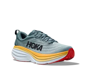 Men's Hoka Bondi 8 Color: Goblin Blue / Mountain Spring (WIDE WIDTH)