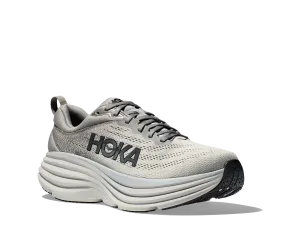 Men's Hoka Bondi 8 Color: Sharkskin / Harbor Mist (EXTRA WIDE WIDTH)