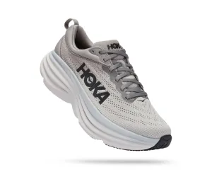 Men's Hoka Bondi 8 Color: Sharkskin/Harbor Mist (EXTRA WIDE WIDTH)