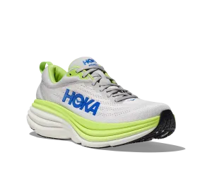 Men's Hoka Bondi 8 Color: Stardust/ Lettuce (WIDE WIDTH)