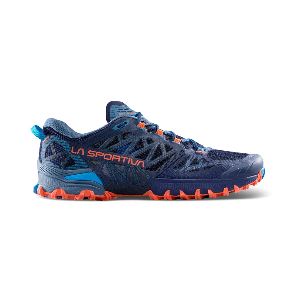 Men's La Sportiva Bushido III Color: Deep Sea / Cherry Tomato