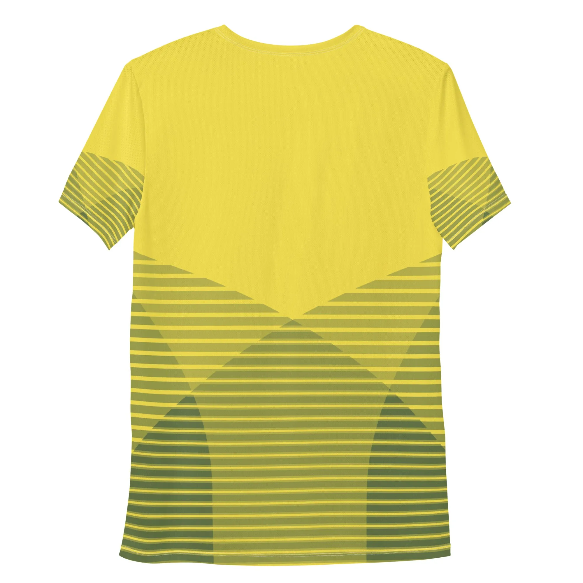 Men's Yellow Athletic T-shirt