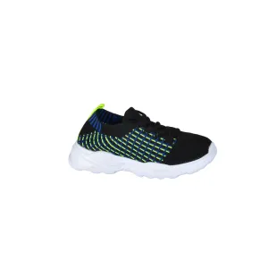 Mesh Running Shoes - Black & Green