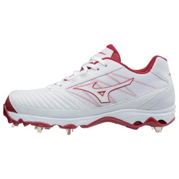 Mizuno 9-Spike Adv. Sweep 4 Women's Metal Cleats - White/Red