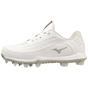 Mizuno 9-Spike Advanced Finch Elite 6 Low Women’s TPU Molded Softball Cleat - White