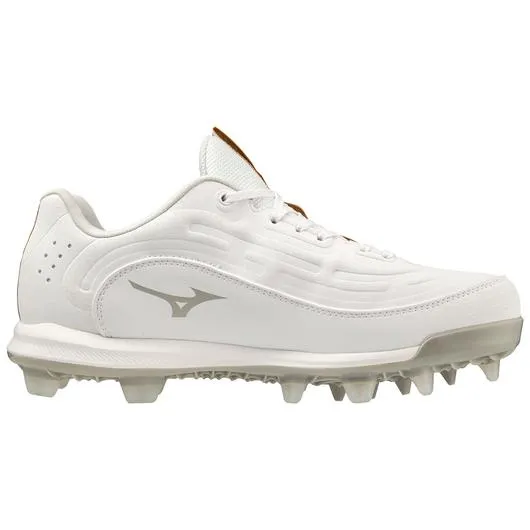 Mizuno 9-Spike Advanced Finch Elite 6 Low Women’s TPU Molded Softball Cleat - White