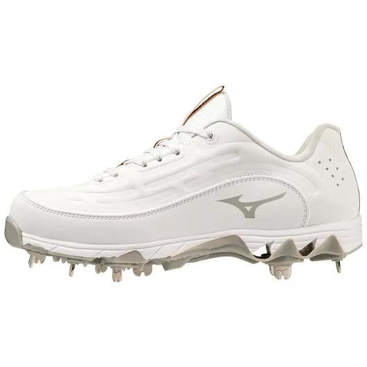 Mizuno 9 Spike Swift 8 Low Women’s Metal Softball Cleat - White