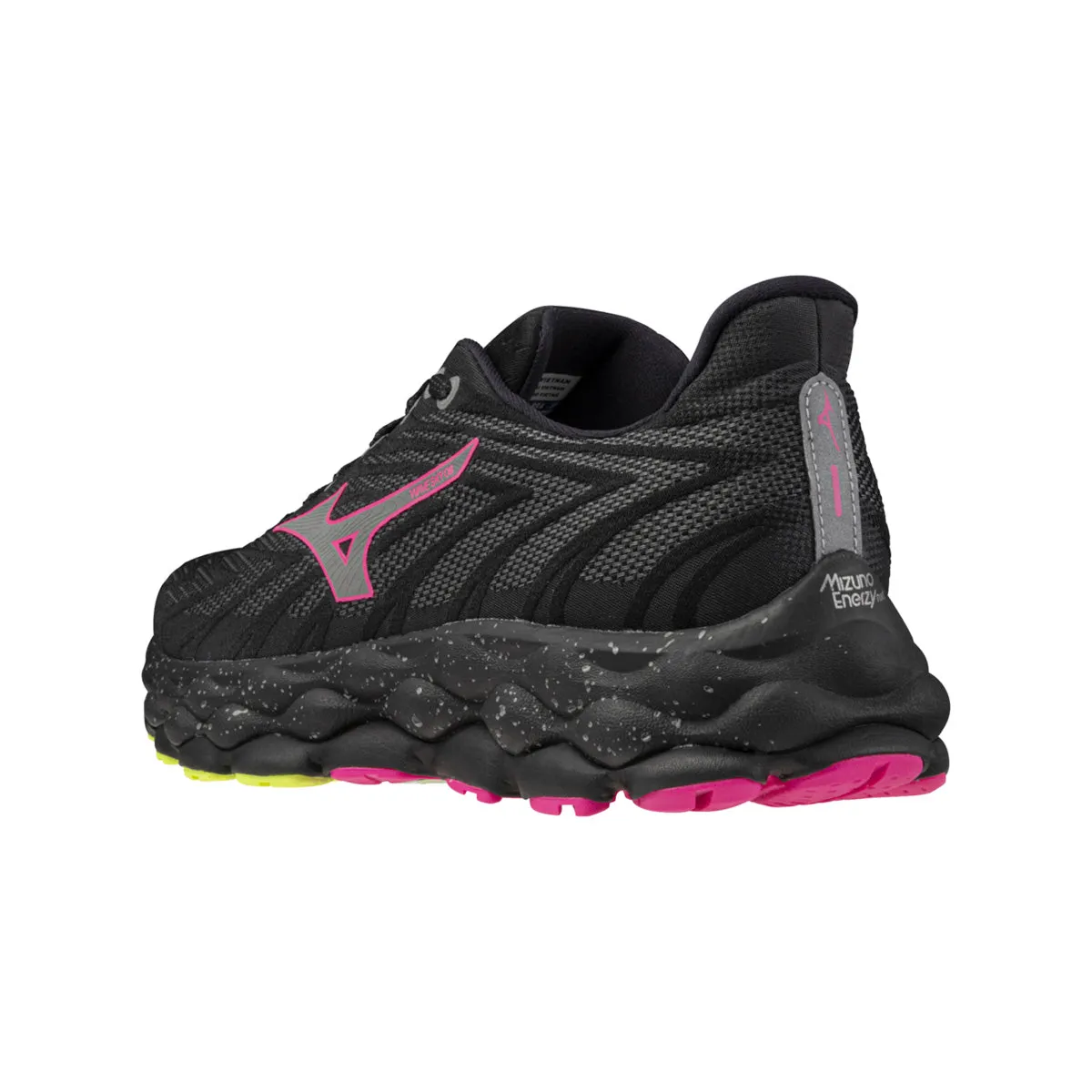 Mizuno Wave Sky 8 Unisex | Black/silver/pink Tetra