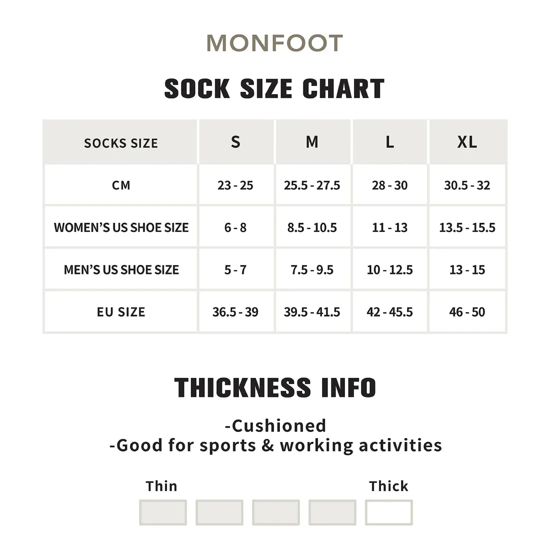 *MONFOOT Athletic Cushioned Mesh Ankle 4 Pairs Socks - Natural - Medium