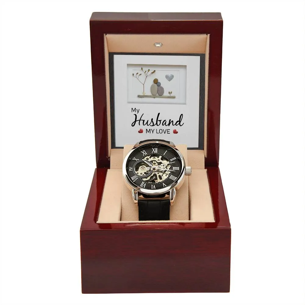 My Husband my Love, Men's Openwork Watch