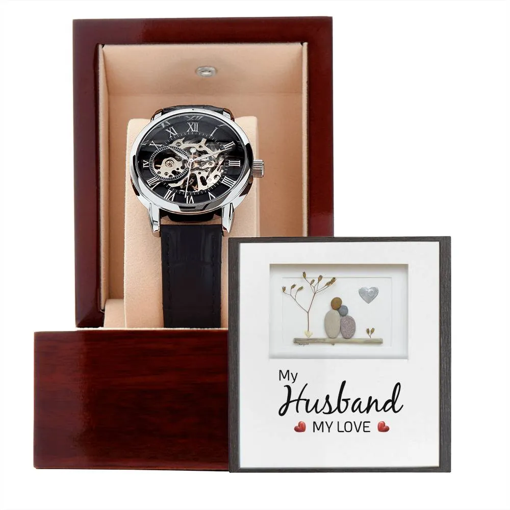 My Husband my Love, Men's Openwork Watch