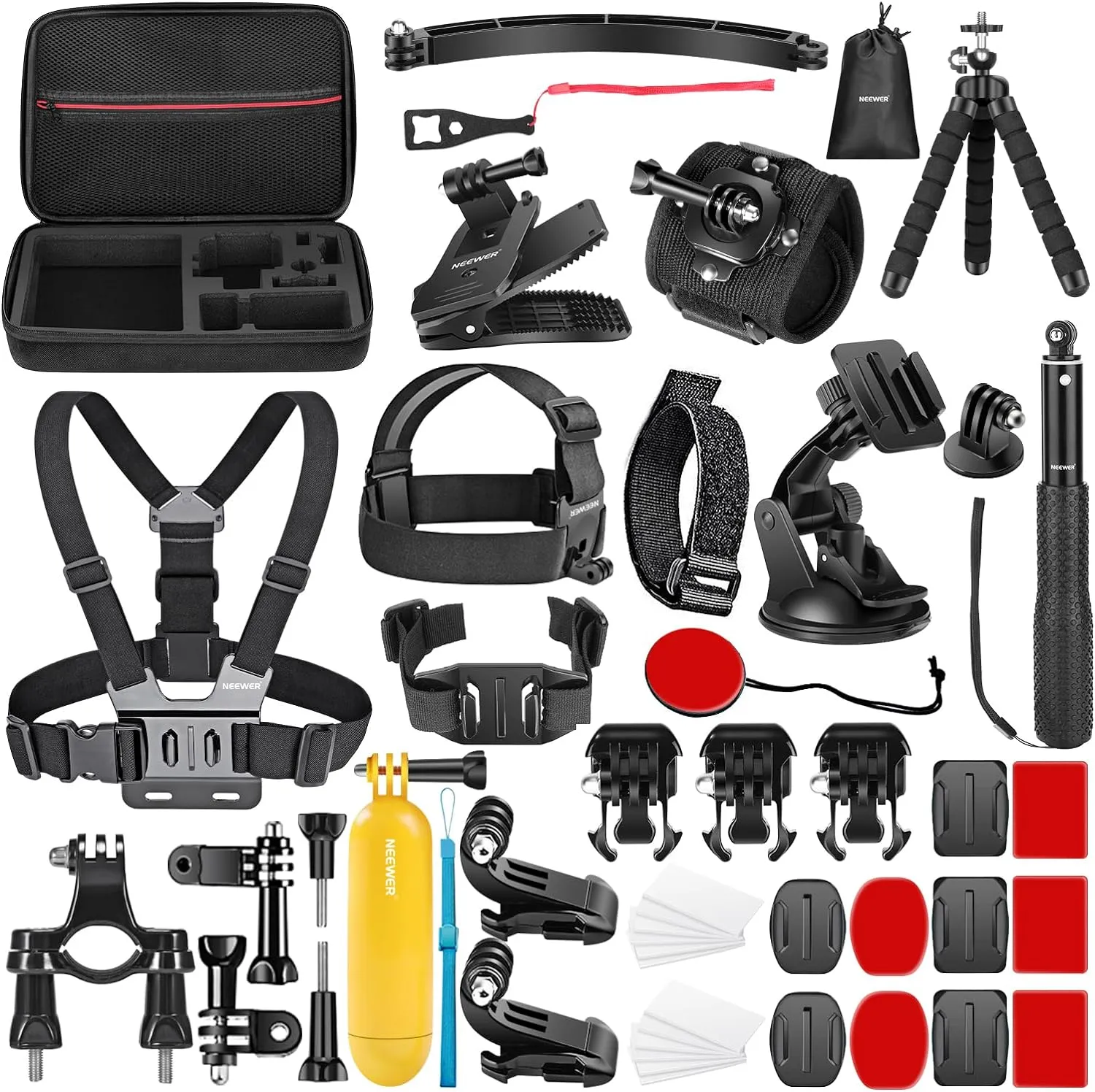 NEEWER 50 in 1 Action Camera Accessory Kit