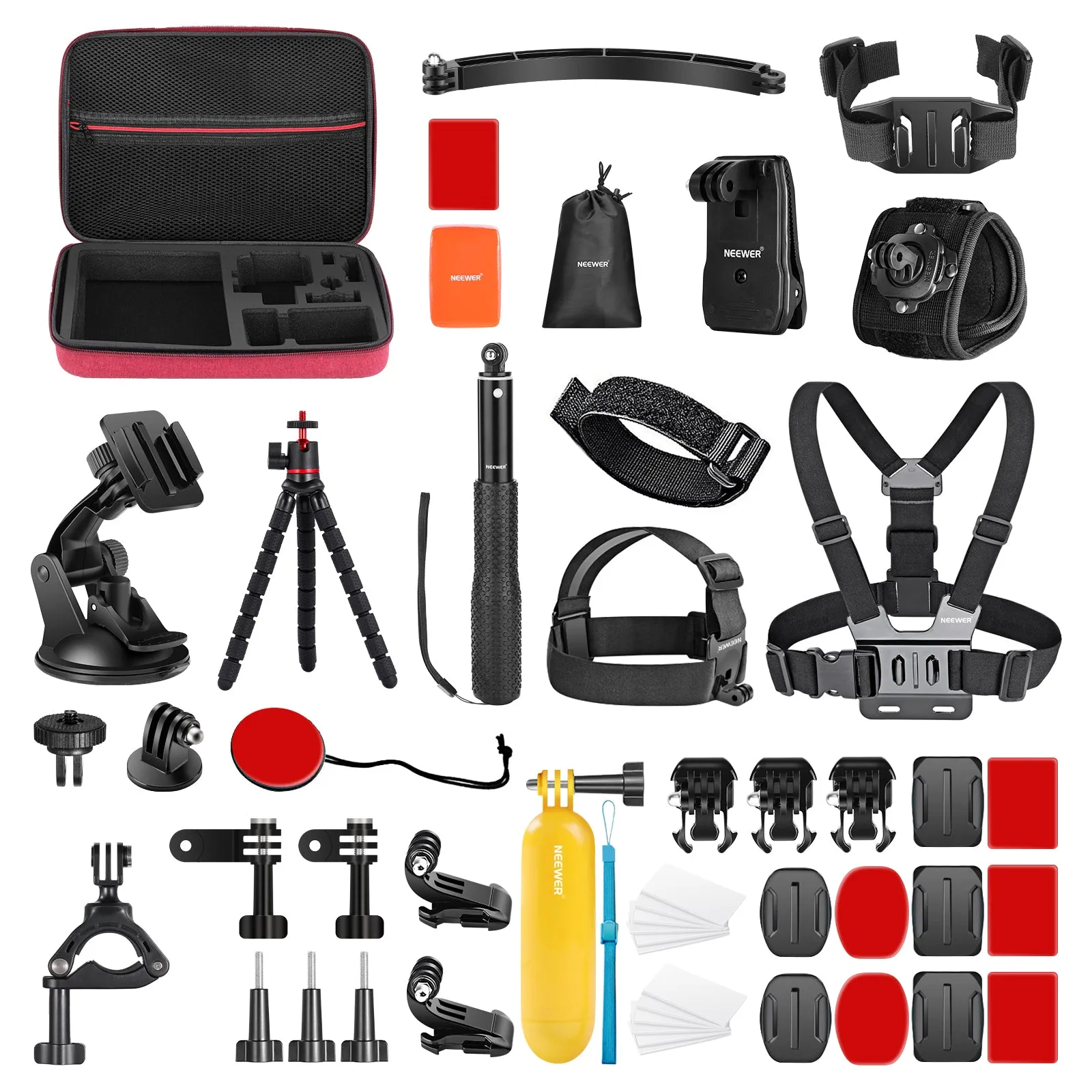 NEEWER 50 in 1 Action Camera Accessory Kit