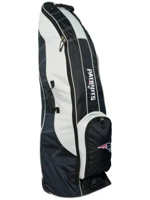 New England Patriots Team Golf Navy Golf Clubs Wheeled Luggage Travel Bag