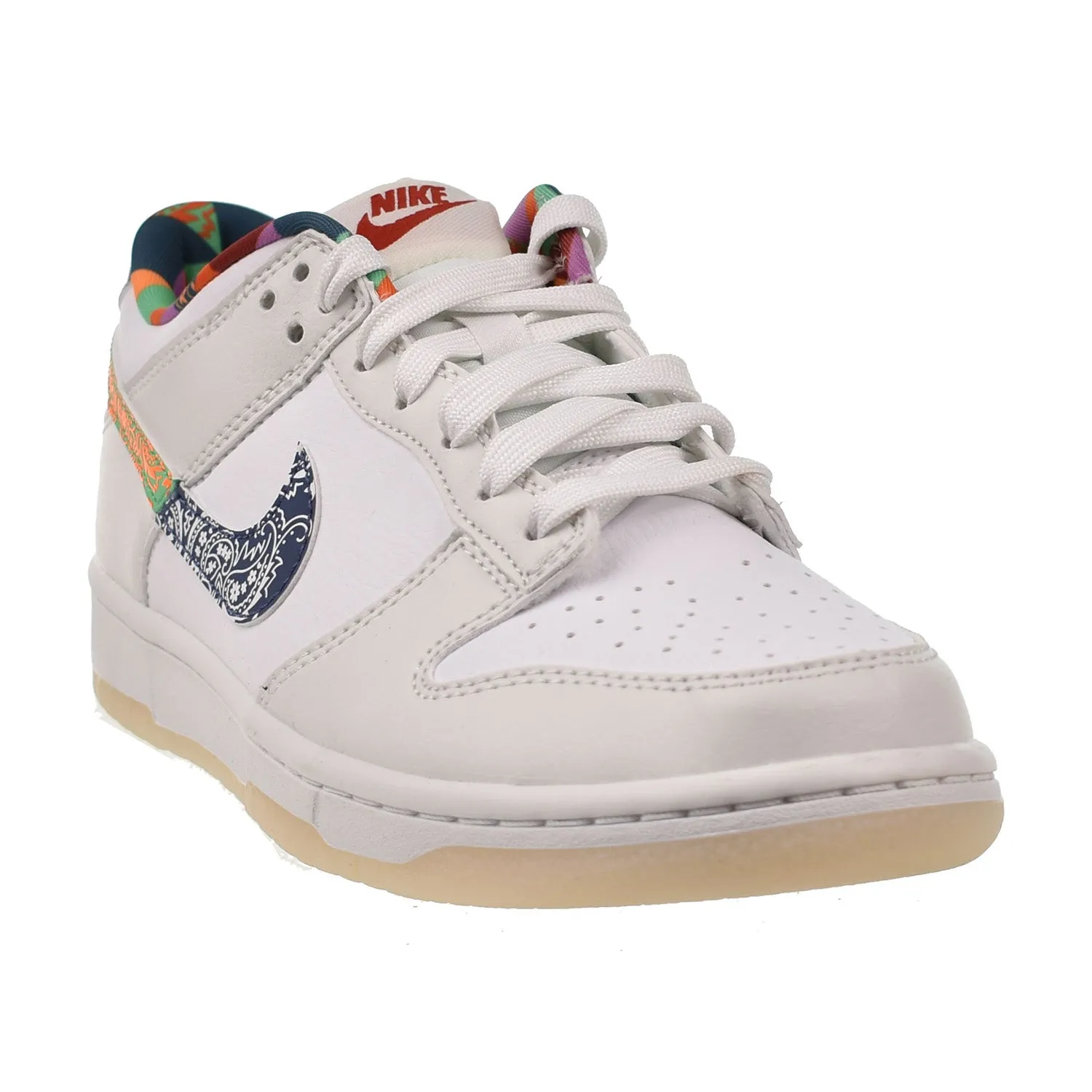 Nike Dunk Low (GS) Big Kids' Shoes White-Multi-Color Paisley