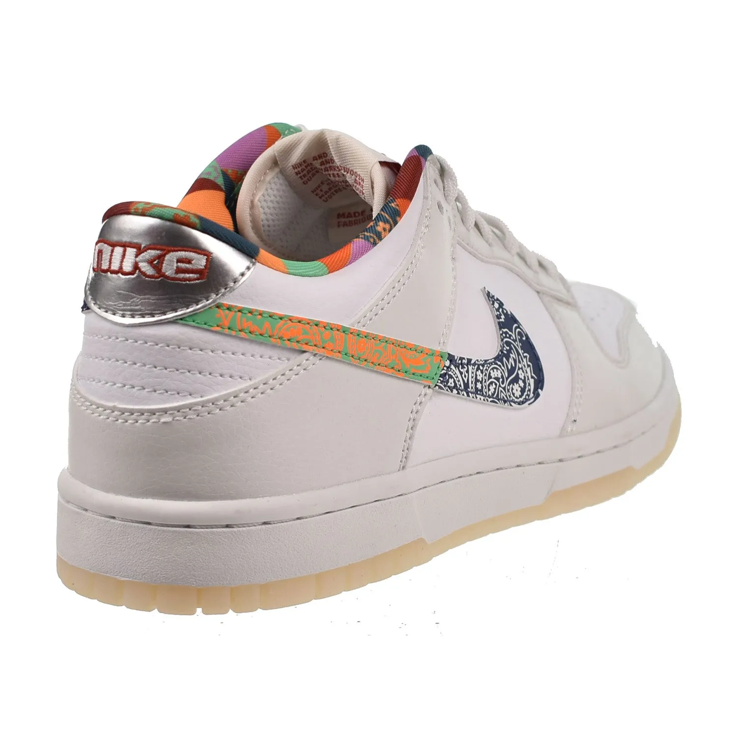 Nike Dunk Low (GS) Big Kids' Shoes White-Multi-Color Paisley