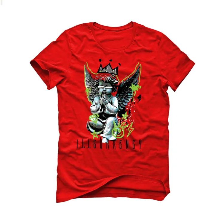 Nike Kobe 6 Protro Reverse Grinch | illcurrency Red T-Shirt (Graffiti Angel)