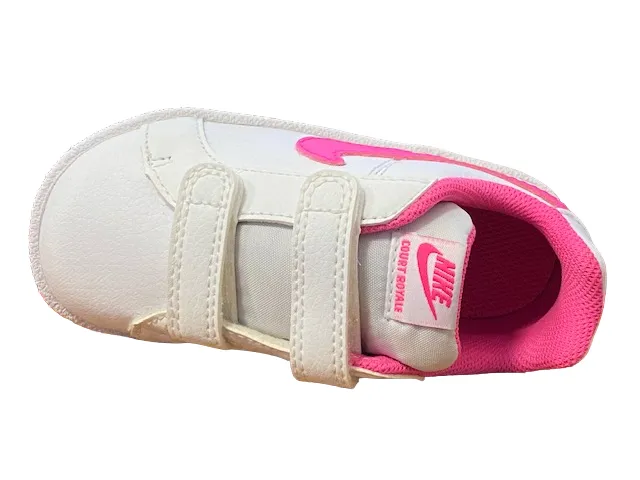 Nike scarpa sneakers da bambina Court Royale 833656 106 bianco