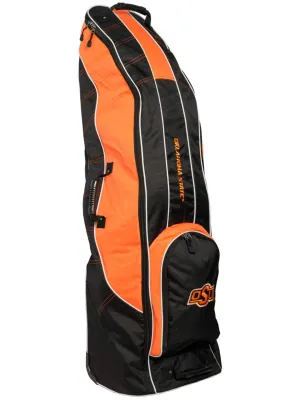 Oklahoma State Cowboys Team Golf Black Golf Clubs Wheeled Luggage Travel Bag