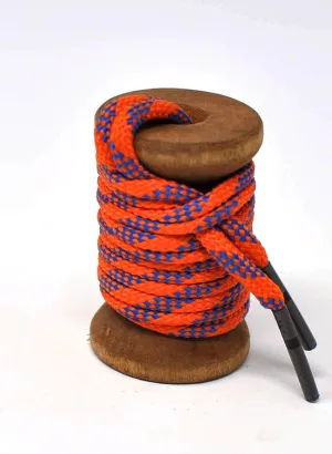 Orange & Blue Classic Round Golf Laces