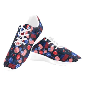 Patriotic Castles Men's Athletic Shoes