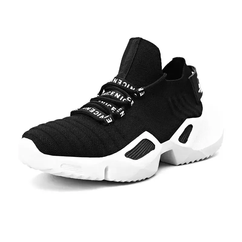 Plus Size Summer Massive Sneakers Socks Men Sport Shoes Man White Sports Shoes Running Man Red Knit Tennis Trainers Gym GME-1581