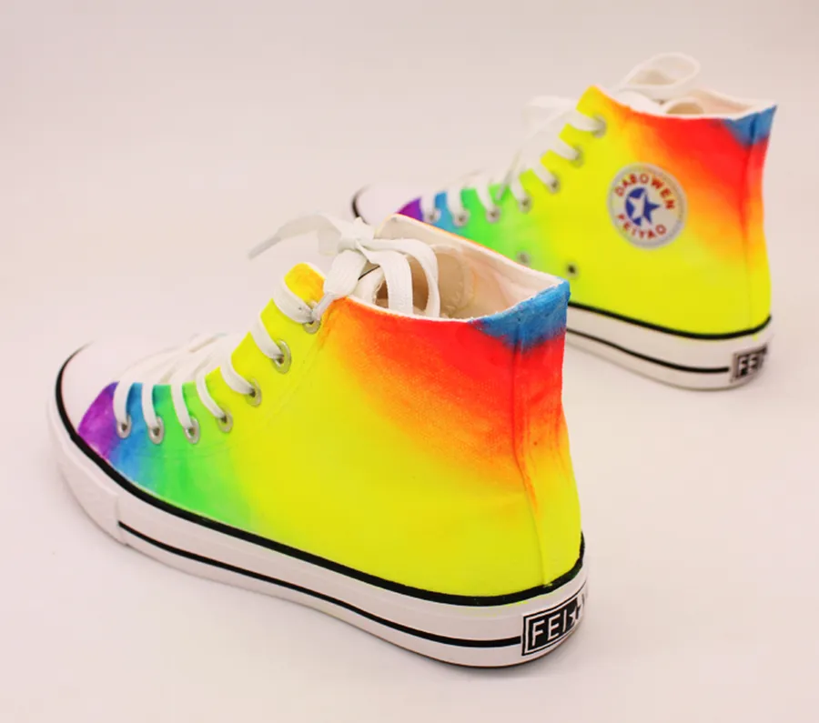 Rainbow Luminous Hand-painted Shoes AD11280