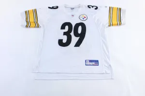 Reebok Embroidered Logo Pittsburgh Steelers Willie Parker Football Jersey