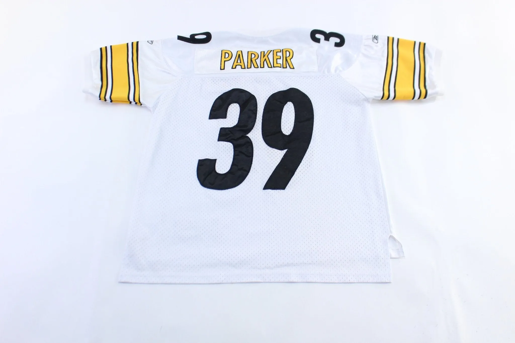 Reebok Embroidered Logo Pittsburgh Steelers Willie Parker Football Jersey