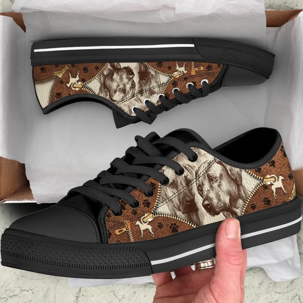 Rhodesian Ridgeback Low Top Shoes - Low Top Sneaker - Dog Walking Shoes Men Women, Dog Printed Shoes, Canvas Shoes For Men, Women