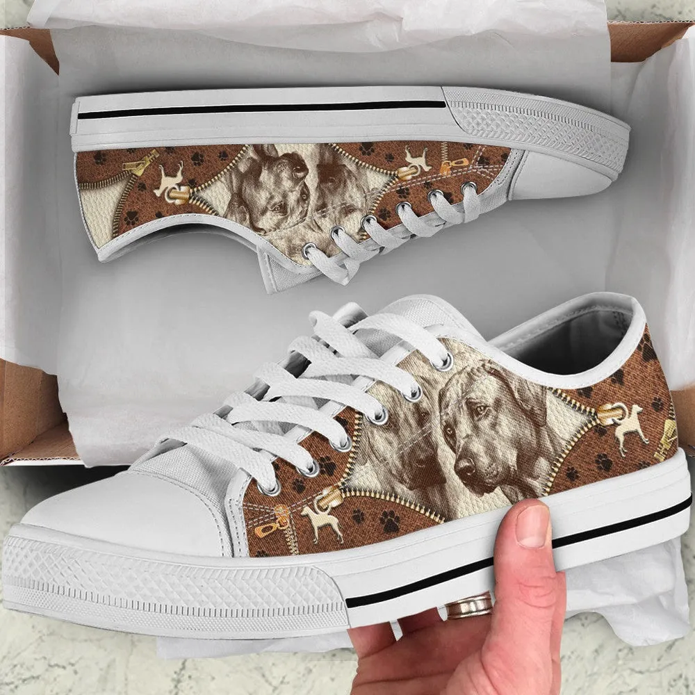 Rhodesian Ridgeback Low Top Shoes - Low Top Sneaker - Dog Walking Shoes Men Women, Dog Printed Shoes, Canvas Shoes For Men, Women