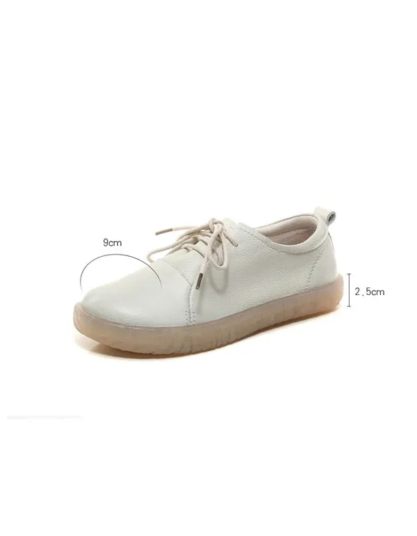 Soft Sole Women's Leather Sneakers White