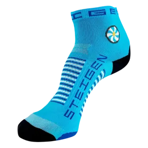 Steigen - Quarter Length Running Socks - Breezy Blue