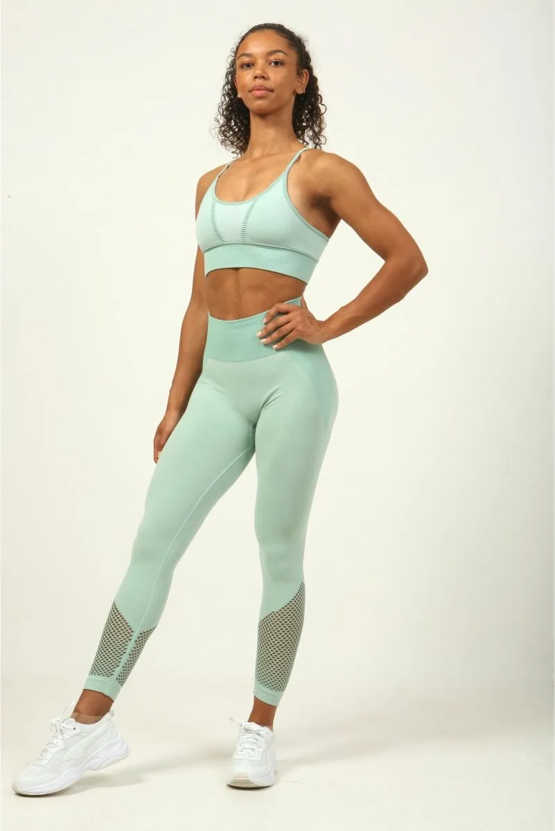 Strapped Sports Bra - Mint