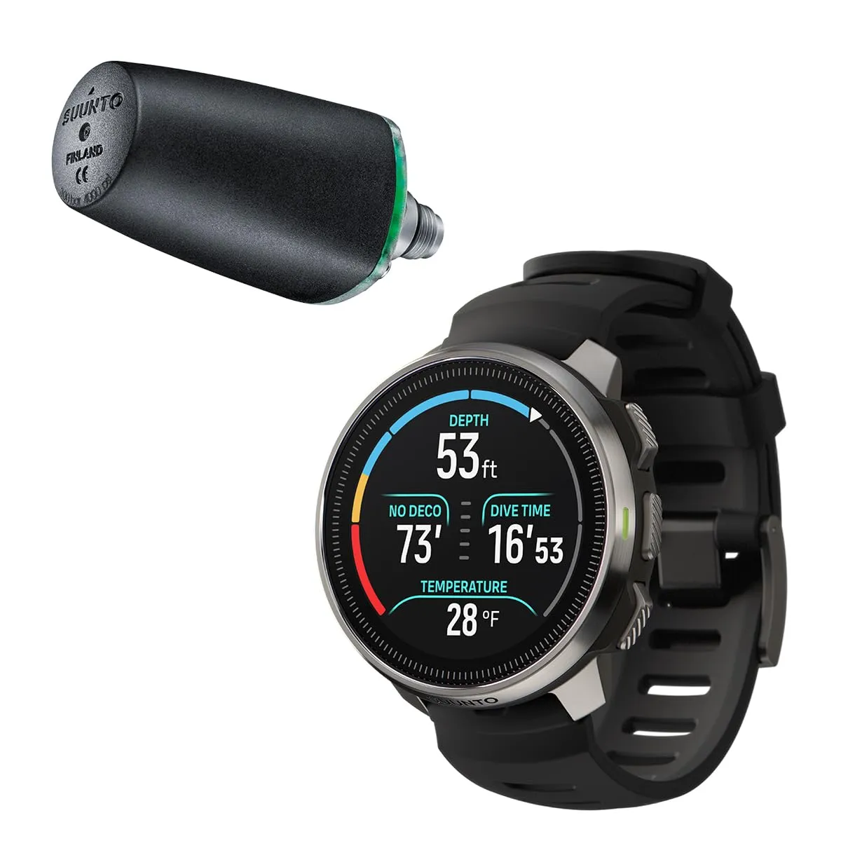 SUUNTO Ocean Dive Computer, GPS Multisport Watch for Training, Underwater Route Tracking & Wireless Tank Pressure Monitor, AMOLED Touchscreen, Dualband GNSS, Offline Map, 26D Battery Life