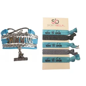 Swim Bracelet & Hair Ties Set