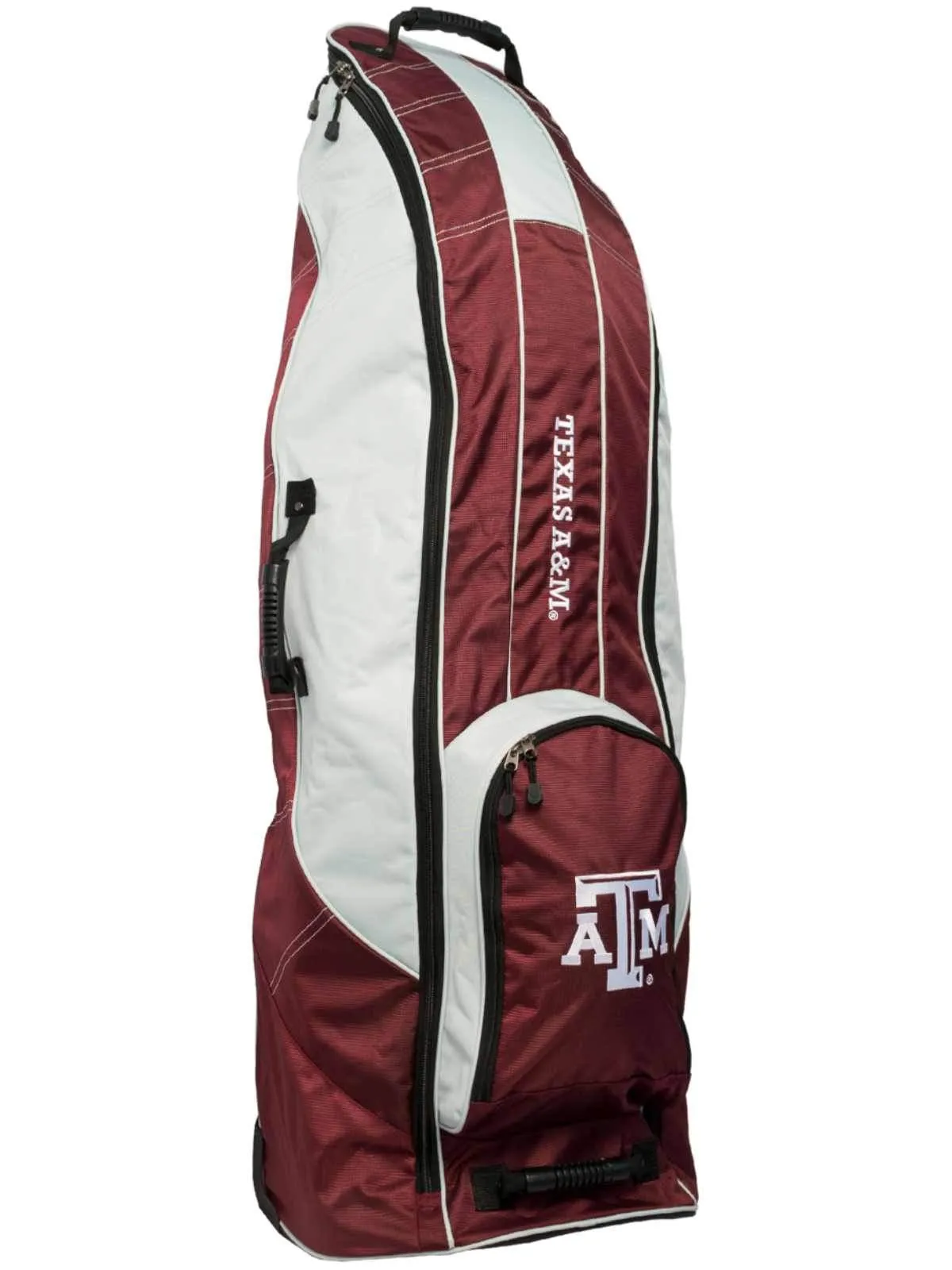 Texas A&M Aggies Team Golf Red Golf Clubs Wheeled Luggage Travel Bag