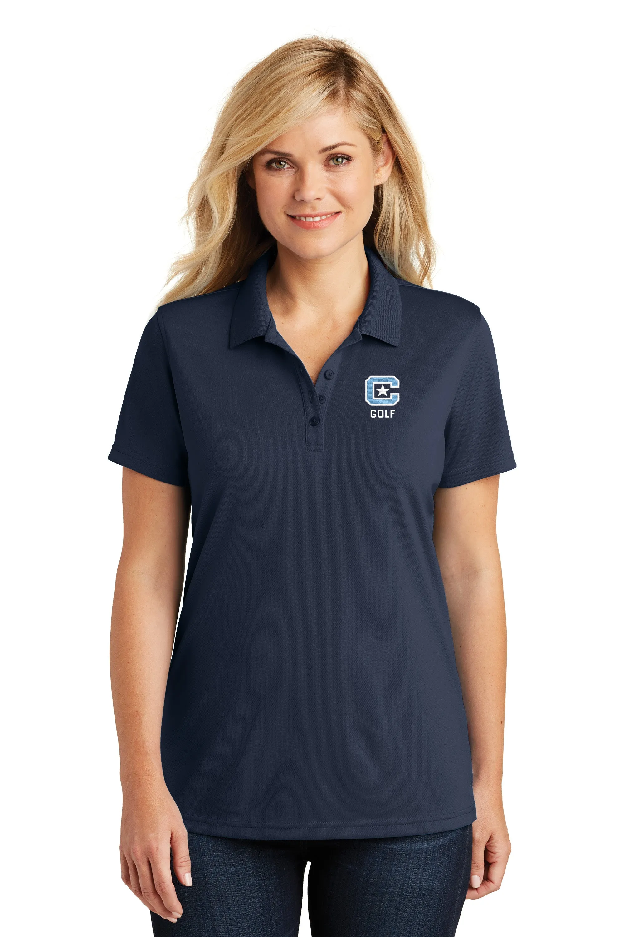 The Citadel, C Star, Club Sports-Golf  Port Authority® Ladies Dry Zone® UV Micro-Mesh Polo