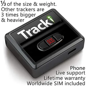 Tracki 2020 Model Mini Real time GPS Tracker. Full USA & Worldwide Coverage. For Vehicles, Car, Kids. Magnetic Hidden small Portable Tracking Device. Child, elderly, Dog pet drone motorcycle bike auto