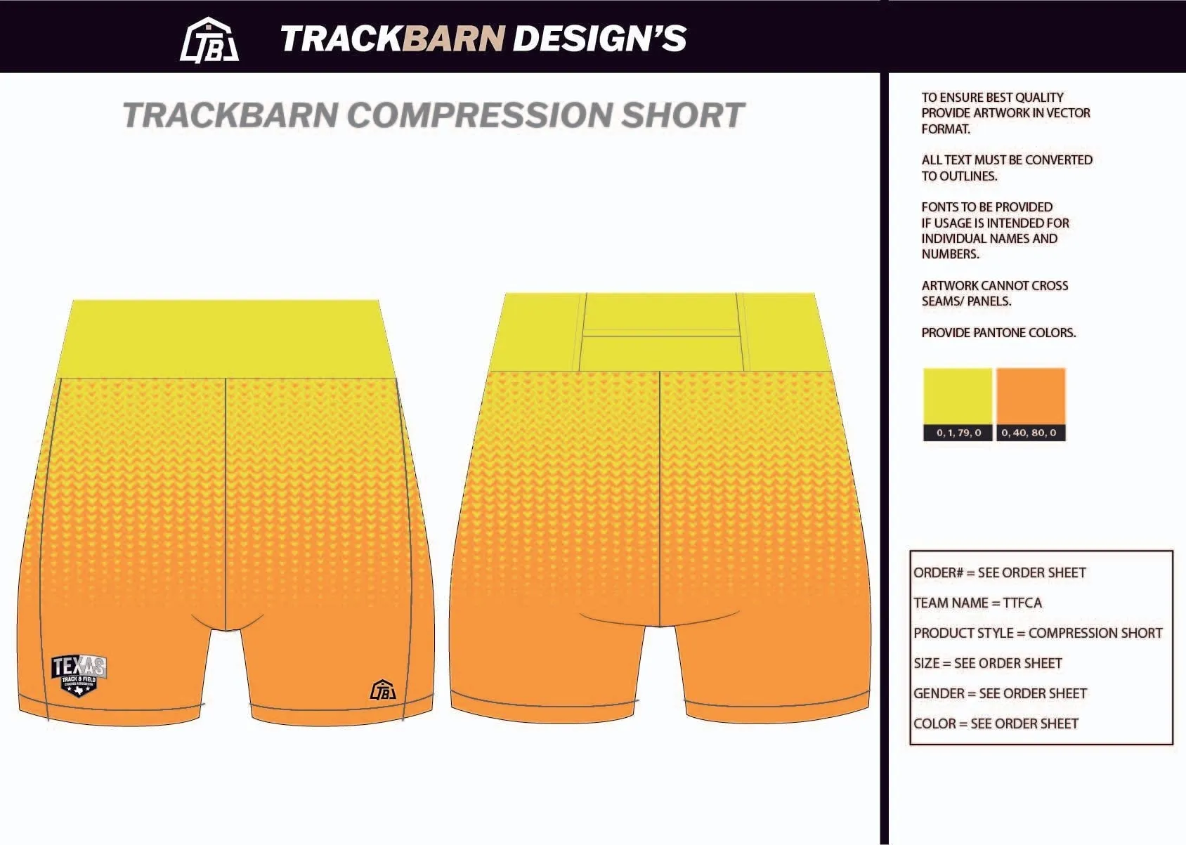 TTFCA-- Womens Short Running Tight