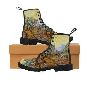 Van Gogh Olive trees Women’s Canvas Boots