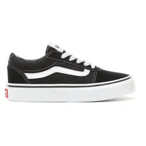 Vans scarpa sneakers per ragazzi in tela e camoscio Ward VN0A38J9IJU1 nero bianco