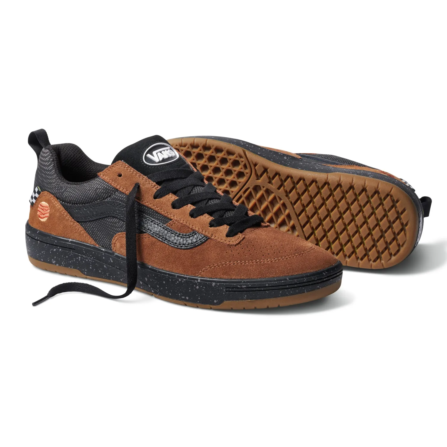 Vans Zahba (Zion Wright) Brown/Multi - Men's Skate Shoe