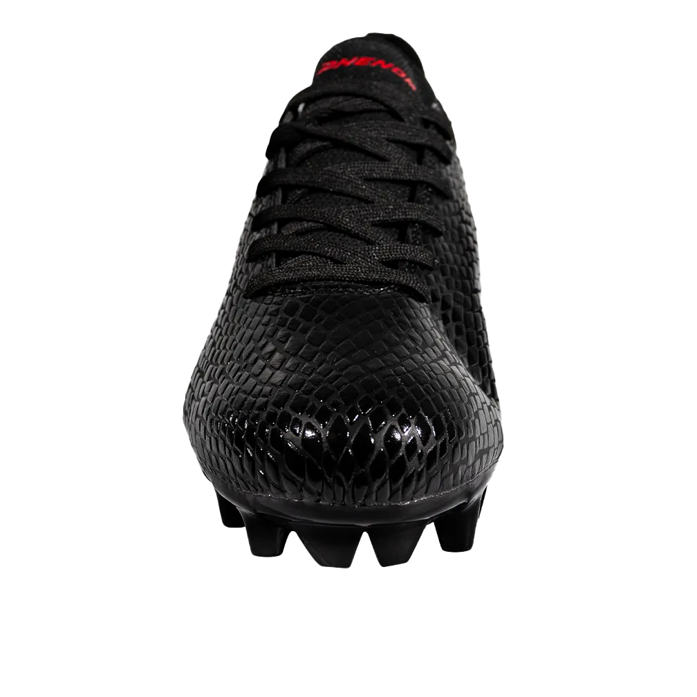 Velocity 3.0: Football Cleats - Black Cobra Skin